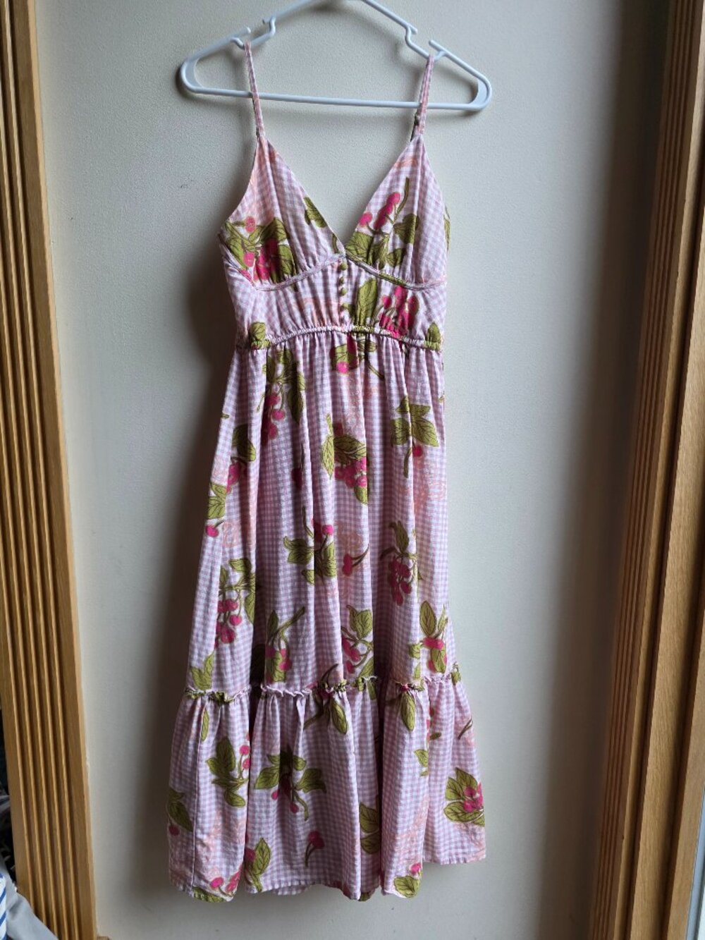 Jessica Simpson Floral Prairie Maxi Sun Dress Size Medium